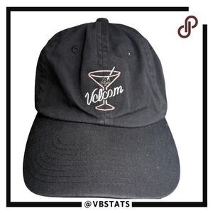 Volcom Men's Cotton Adjustable Snapback Baseball Hat Black One Size